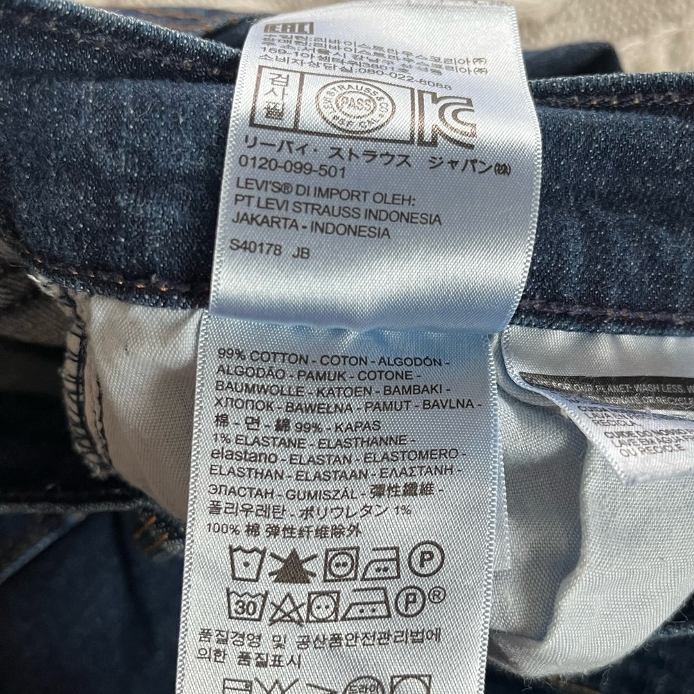 Levi’s 505 Straight Dark Wash Women’s Jeans Women’s Size 14 or 32x32 - Picture 13 of 16